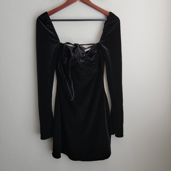 House of CB Babydoll Velvet Halter Mini Dress size S (Plus Cup) NWT - Picture 8 of 12